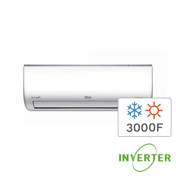 Aire Acondicionado Split Frío/Calor BGH Silent Air Tecnología Full Inverter 3DC 3500W BSI35WCDR